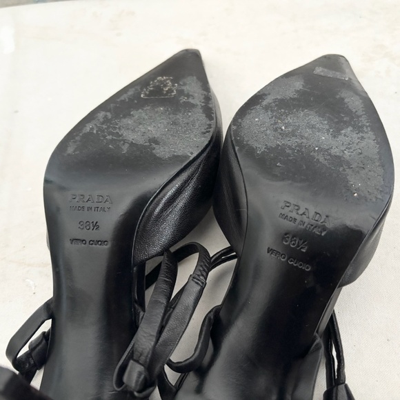 Prada Leather Slingback Pumps - Picture 10 of 10
